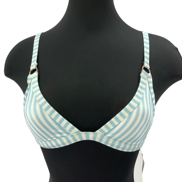 Pacsun L. A. Hearts Blue and White Stripped Bikini C1 - Picture 6 of 12